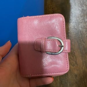 small pink little wallet